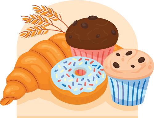 Boost your sweetness proficiency with our freshly baked pastries